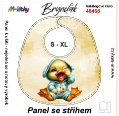MOB Bryndák S-XL - ospalá zvířátka - kachnička Panel se střihem - fotonávod v popisu produktu