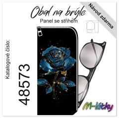 MOB Panel - obal na brýle - magická modrá růže tisk na objednávku
