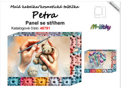 MOB Panel k ušití - kosmetická taštička Petra - háčkování vlastní tisk na objednávku - výběr z variant