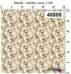 OB Vzor - Kolekce ze staré truhly - květy výběr z variant materiálu - vlastní tisk na objednávku