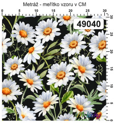 OB Metráž kopretiny náš tisk na objednávku – výběr z materiálů