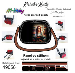 MOB B - Panel k ušití - Mini crossbody  Betty - čtenářka - fotonávod v popisu produktu