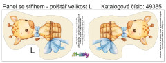 MOB Panel k ušití  - 3D dekorativní polštář velikost L - žirafa výběr z variant