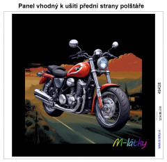 MOB Panel k ušití  - dekorativní polštář - motorka výběr z variant