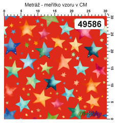 MOB Metráž hvězdy, hvězdičky náš tisk na objednávku – výběr z materiálů