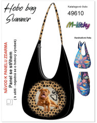 MOB Panel k ušití  - Hobo bag Summer - Bordeauxská doga - výběr z materiálů