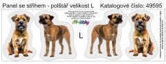 MOB Panel k ušití  - 3D dekorativní polštář velikost L - Bernský teriér výběr z variant