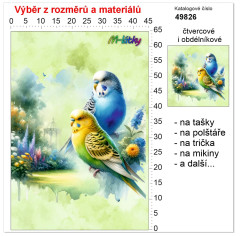MOB Panel - výběr z rozměrů - andulky Materiál - výběr z variant