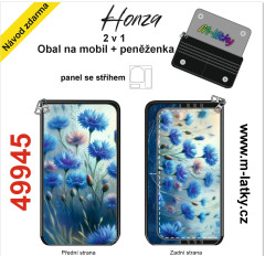OB Panel - Honza 2v1 Obal na mobil/peněženka - chrpy tisk na objednávku