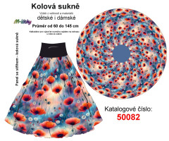 OB Panel - kolová sukně  výběr z průměru  od 60 do 145 cm - pastelový mramor tisk m-látky – výběr z rozměrů a variant materiálů
