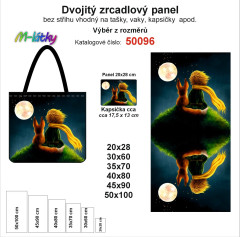 OB Dvojitý zrcadlový panel - výběr z rozměrů - Malý princ