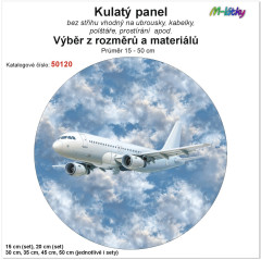 OB Panel kulatý - výběr z rozměrů - dopravní letadlo Materiál - výběr z variant
