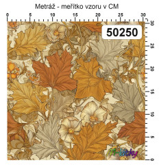 OB Vzor -  Kolekce nostalgické květy výběr z variant materiálu - vlastní tisk na objednávku