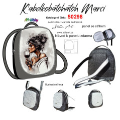 MOB B - Panel kabelkobatoh Marci - střih Marcela Bednářová - dáma svínem panel se střihem na objednávku