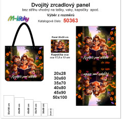 MOB Dvojitý zrcadlový panel - výběr z rozměrů - nejlepší paní učitelka