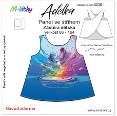 MOB B - Panel se střihem - šatová zástěra Adélka - tenisky