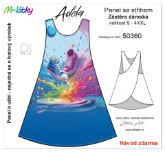 MOB B - Panel se střihem - dámská šatová zástěra Adéla - tenisky