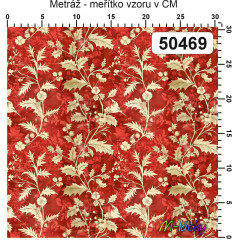 OB Vzor - kolekce vintage ornamenty - cesmína výběr z variant materiálu - vlastní tisk na objednávku