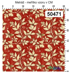OB Vzor - kolekce vintage ornamenty - cesmína výběr z variant materiálu - vlastní tisk na objednávku