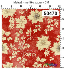 OB Vzor - kolekce vintage ornamenty - květy výběr z variant materiálu - vlastní tisk na objednávku