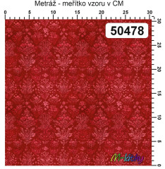OB Vzor - kolekce vintage ornamenty - drobná kvítka výběr z variant materiálu - vlastní tisk na objednávku