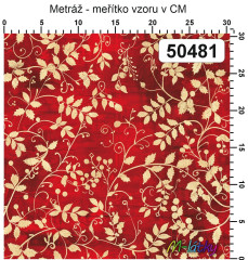 OB Vzor - kolekce vintage ornamenty - cesmína výběr z variant materiálu - vlastní tisk na objednávku