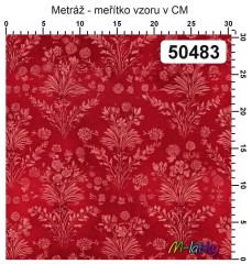 OB Vzor - kolekce vintage ornamenty - drobná kvítka výběr z variant materiálu - vlastní tisk na objednávku