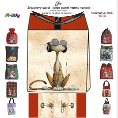 OB Zrcadlový Uni - dárkový, obědový, svačinový sáček nebo taška - rozmrzelé kočky