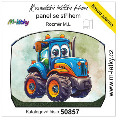 MOB Panel - kosmetická taštička  Hana - traktor vlastní tisk na objednávku - výběr z variant