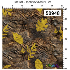 OB Metráž kolekce kouzlo podzimu - listy náš tisk na objednávku – výběr z materiálů