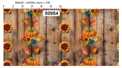 OB Metráž kolekce kouzlo podzimu - bordura dýně náš tisk na objednávku – výběr z materiálů