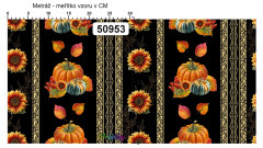 OB Metráž kolekce kouzlo podzimu - bordura dýně náš tisk na objednávku – výběr z materiálů