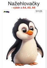 MOB Nažehlovačky - velikost archu A4, A5 nebo A6 - tučňák