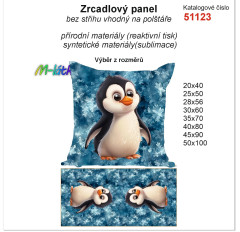 MOB Zrcadlový panel na polštář tučňák náš tisk na objednávku