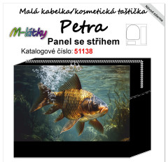 MOB Panel k ušití - kosmetická taštička Petra - kapr vlastní tisk na objednávku - výběr z variant