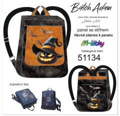 MOB B Panel batoh Adam - dýně v klobouku panel se sřihem tisk na objednávku