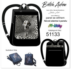 MOB B Panel batoh Adam - dalmatin panel se sřihem tisk na objednávku