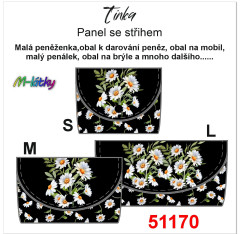 MOB Peněženka Tinka kopretiny Panel se střihem - fotonávod v popisu produktu