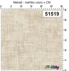 OB Metráž kolekce  lněný vzhled odstíny barvy - béžová náš tisk na objednávku – výběr z materiálů