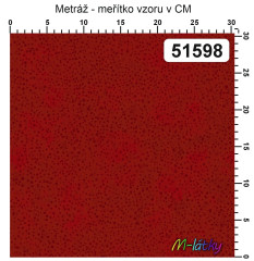 OB Metráž kolekce tečky na mramoru - červená náš tisk na objednávku – výběr z materiálů