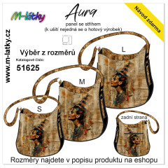 MOB Panel se střihem - kabelka Aura - Kleopatra - starověký Egypt fotonávod v popisu produktu - výběr z rozměrů