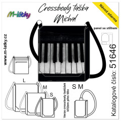 MOB Panel se střihem - Crossbody Michal - klavír fotonávod v popisu produktu - výběr z rozměrů