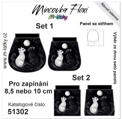 MOB Panel - Mincovka Flexi (pérko 8,5 nebo 10 cm) - kočky tisk na objednávku