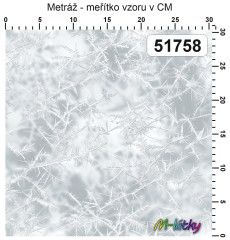 OB Metráž stříbřitě šedá námraza náš tisk na objednávku – výběr z materiálů