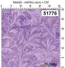 OB Metráž fialová námraza náš tisk na objednávku – výběr z materiálů