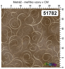 OB Metráž spirály mocha náš tisk na objednávku – výběr z materiálů