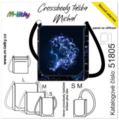 MOB Panel se střihem - Crossbody Michal - znamení panna fotonávod v popisu produktu - výběr z rozměrů