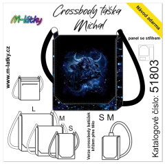MOB Panel se střihem - Crossbody Michal - znamení býk fotonávod v popisu produktu - výběr z rozměrů