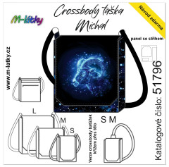 MOB Panel se střihem - Crossbody Michal - znamení beran fotonávod v popisu produktu - výběr z rozměrů