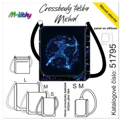 MOB Panel se střihem - Crossbody Michal - znamení střelec fotonávod v popisu produktu - výběr z rozměrů